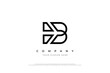 Initial Letter B Plane Logo Design Vector