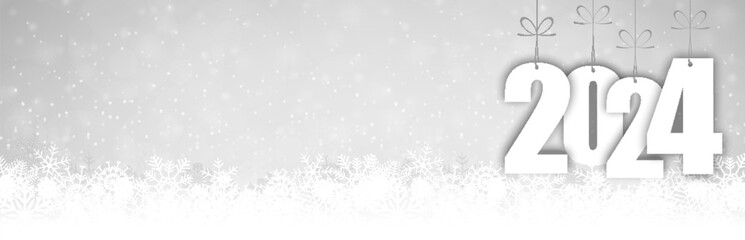 Wall Mural - snow fall background for christmas and New Year 2024