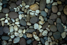 Pebble Stones Background, Close Up Of Pebbles Background