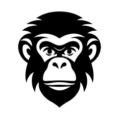 Poster - Monkey head vector logo