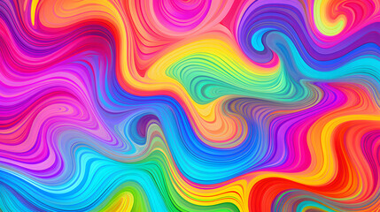 seamless psychedelic rainbow ridged topological map pattern background texture. trippy hippy abstrac