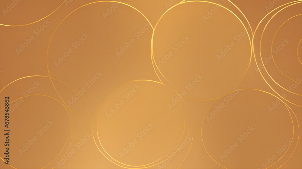 A luxurious gold background with a repeating pattern of circles. The ...