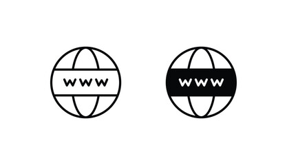 Internet icon design with white background stock illustration