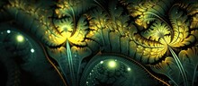 Fractal Fern Artwork For Creative Wallpaper And Graphic Design