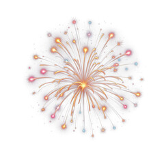 firework isolate PNG transparent background