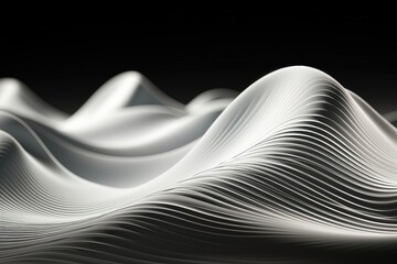 Wall Mural - an abstract sci-fi wallpaper against a black background, creating a visually captivating and technol