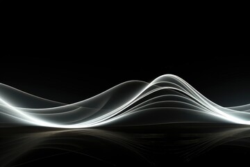 Wall Mural - an abstract wallpaper against a black background, creating a visually captivating and dynamic compos