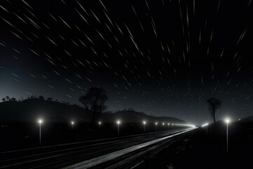 Wall Mural - an abstract wallpaper against a black background, creating a visually dynamic and celestial composit
