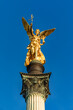 Germany, Bavaria, Munich, Friedensengel monument standing against clear sky