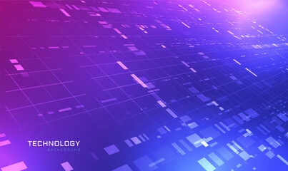 Wall Mural - abstract futuristic high speed data transfer, illustration high digital technology background. elect