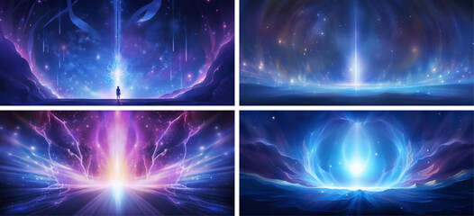 colourful fantasy galaxy nebula science shine shiny glowing night energy magenta movement illustration 