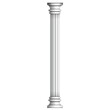 White classic marble pillar illustration