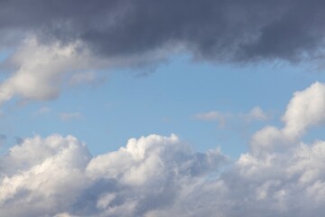 Wall Mural - Image of dark clouds in the sky