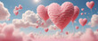Valentine's Day pink hearts
