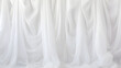 White tulle drapery for background. Generative Ai.