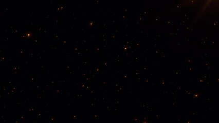 Wall Mural - loop flickering glittering gold stars particles pattern moving animation on black abstract backgroun