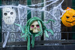 © Maelia Rouch - Calavera con peluca de meduza decorado para Halloween