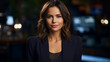 © Vika art - Portrait of attractive professional woman TV present.