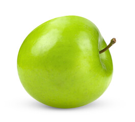 Wall Mural - green apple isolated on white background
