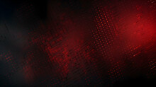 Deep Red And Black Gradient Textured Background With A Dot Matrix Pattern, Photo Studio Backdrop, Computer Digital Wallpaper, Generative Ai