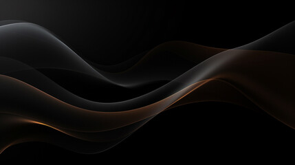 Wall Mural - Abstract luxury black and gold wave background