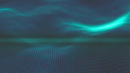 Wall Mural - abstract minimal mesh waving background/ 4k animation of an abstract fractal background with mesh su