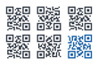 Barcode icon collection with different styles. QR Code icon symbol vector illustration isolated on white background