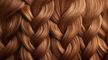  A Close Up Of A Braided Hair Textured With Light Reddish Brown Hair, Created To Look Like A Wavy, Long, Wavy, Wavy, Braided Hair.