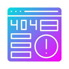 Wall Mural - 404 error icon