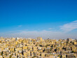 Amman, landscape view of cloudy sky background