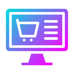 Wall Mural - online business icon