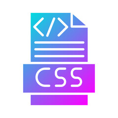 Wall Mural - CSS Code Icon