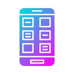 Wall Mural - mobile app icon