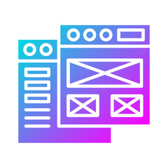 Wall Mural - mockup design icon