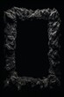 © Sean Maxhell - graphic vertical frame, grey, stones, rocks, black background, cornice di pietra decorata verticale rettangolare dorso carta cartolina copertina libro