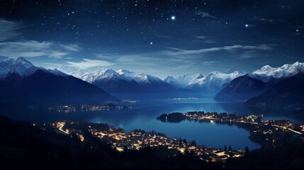 Wall Mural - beautiful night sky