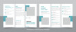 Creative corporate modern business trifold brochure template, trifold layout, letter, a4 size brochure. Fully editable.
