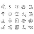 Business and Investment Icons Set vector design
