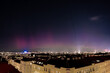 Northern lights (aurora borealis) over Vienna, Austria