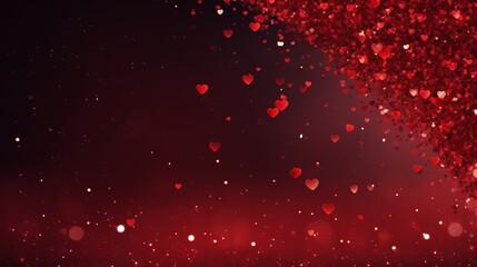 Wall Mural - Valentines day background banner with visually appealing composition and space for personalized text