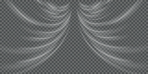 Wall Mural - stream of fresh wind png. imitation of the exit of cold air from the air conditioner.