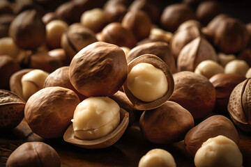 A close up of Macadamia nuts