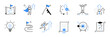 © Polina Tomtosova - Business progress, challenge doodle icon set. Hand drawn sketch business opportunity, career progress, professional goal cute trendy doodle icon. Career talent, leader concept. Vector illustration
