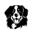 Bernese Mountain Dog Vector Logo Art