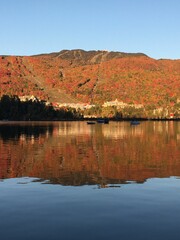 Wall Mural - Mountains and Lake in Fall Colour