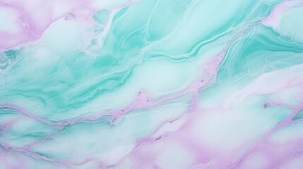  Mint Marble with Pink Sapphire Horizontal Background. Abstract stone texture backdrop. Bright natural material Surface. AI Generated Photorealistic Illustration.