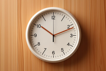 Poster - A wall clock with a blank face, ideal for personalized timepiece designs or advertisements. Generative Ai.