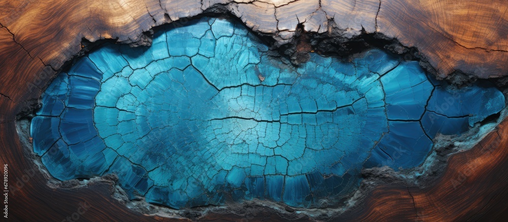 wood epoxy blue resin with crack can be use for banner background. natural modern furnishings top table