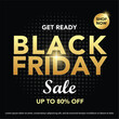 © bamrung - Black friday sale banner design vector illustration