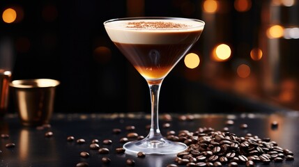 Wall Mural - Espresso martini cocktail.